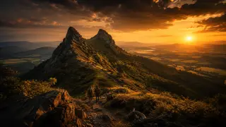 Vysoký Ostrý  587 m n .m