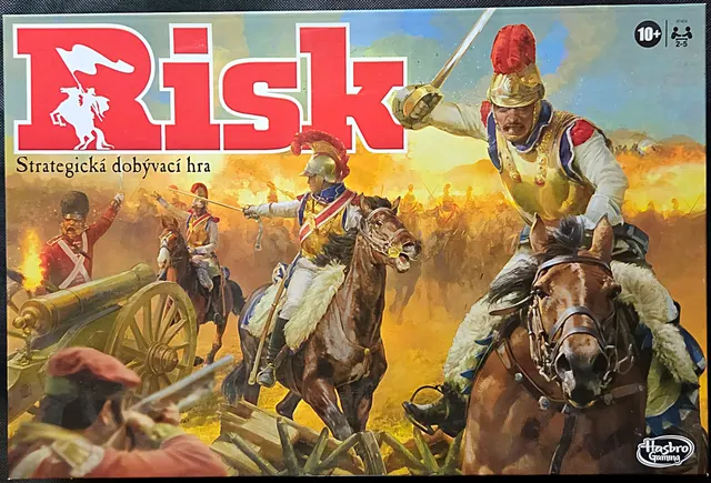 Obal deskové hry Risk: Strategická dobývací hra