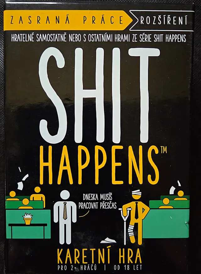 Obal deskové hry Shit Happens: Zasraná práce