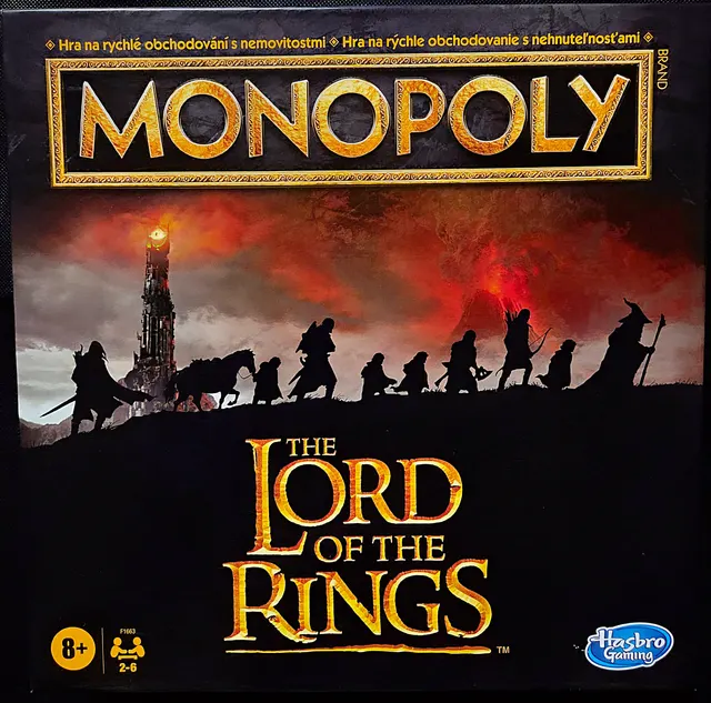 Obal deskové hry Monopoly: The Lord of The Rings Edition
