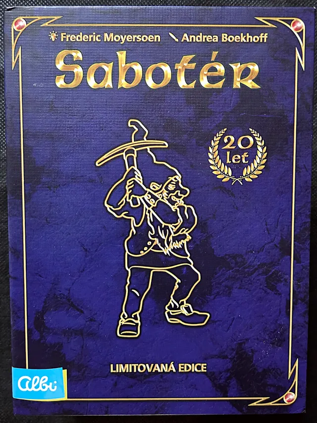 Obal deskové hry Sabotér: 20 let