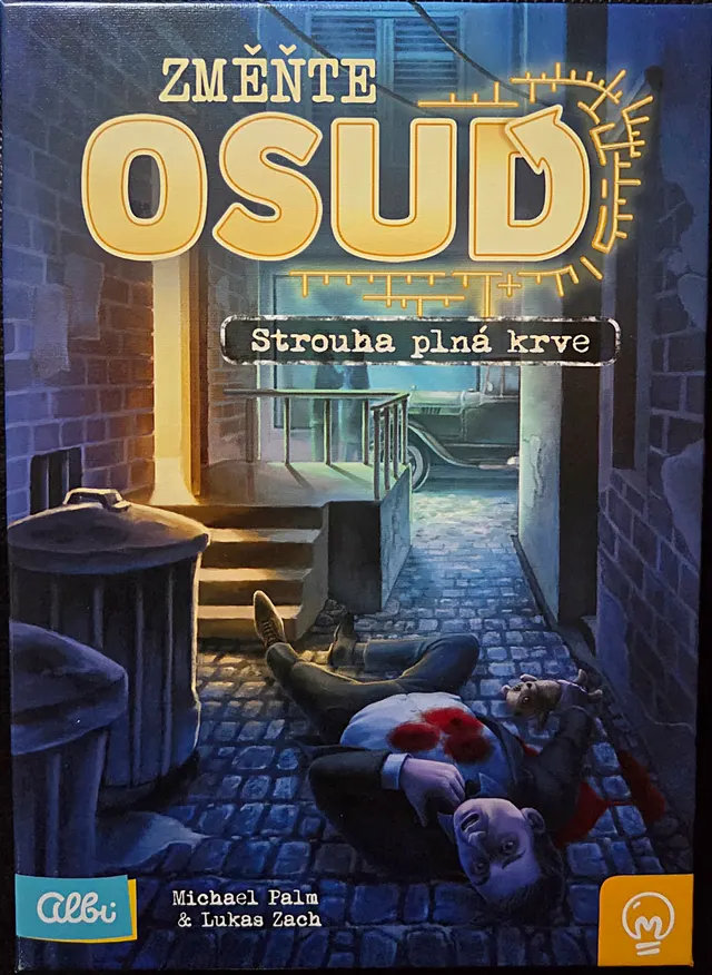 Obal deskové hry Změňte OSUD: Strouha plná krve