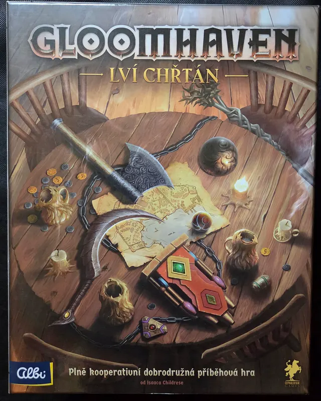 Obal deskové hry Gloomhaven: Lví chřtán