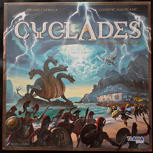Obal deskové hry Cyclades: Legendární edice