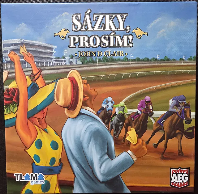 Obal deskové hry Sázky, prosím!