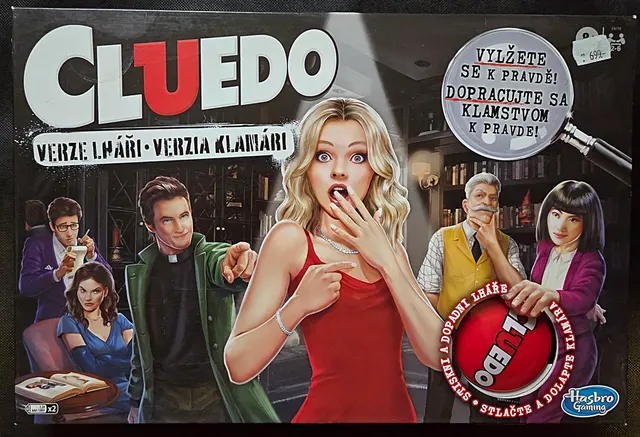 Obal deskové hry Cluedo: Lháři
