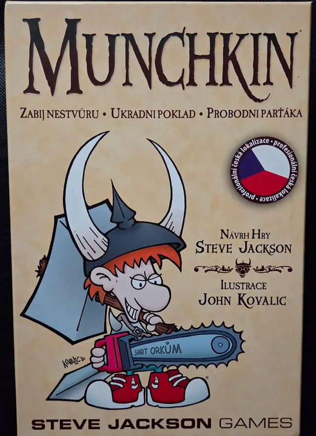Obal deskové hry Munchkin