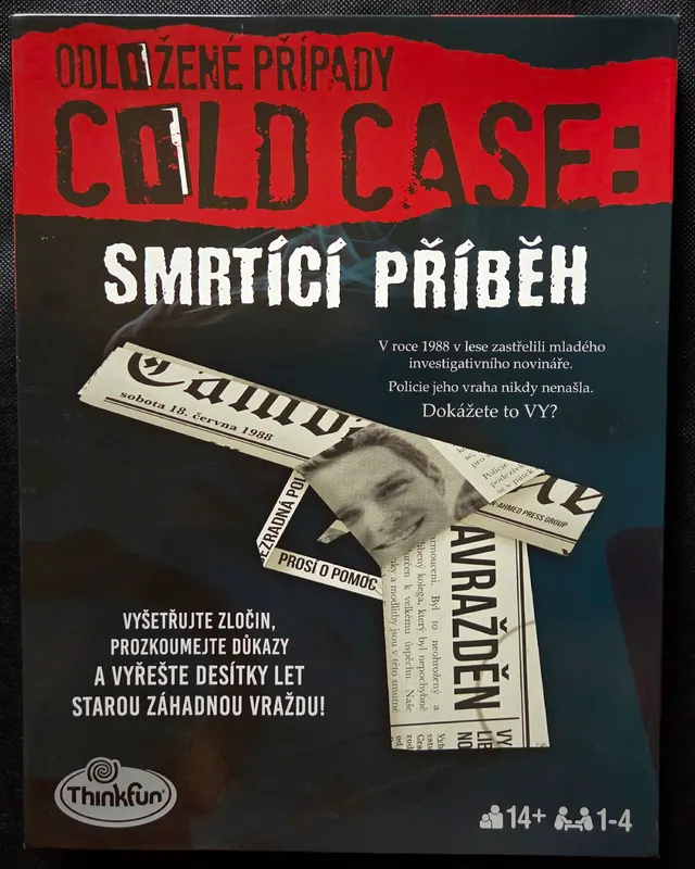 Obal deskové hry Odložené případy: Smrtící příběh