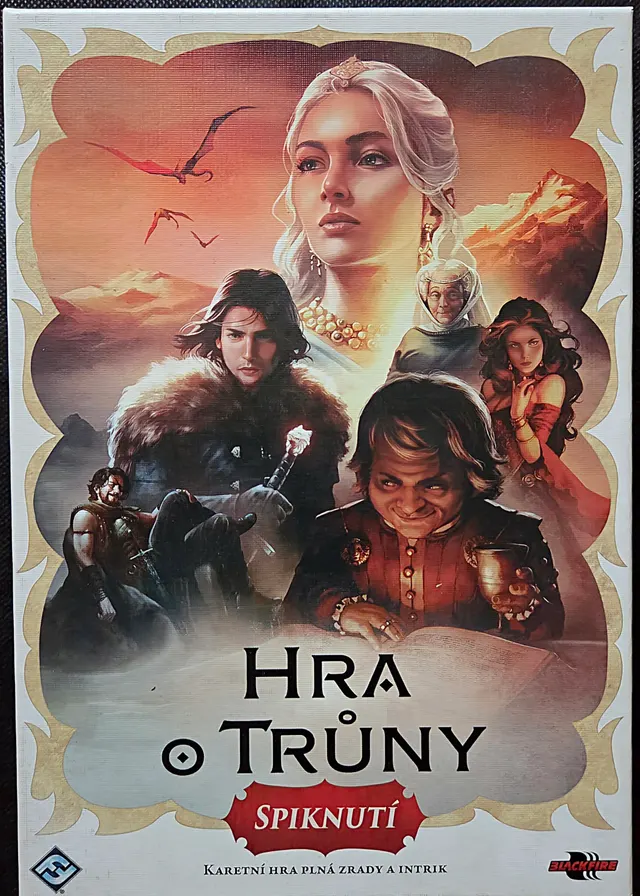 Obal deskové hry Hra o trůny: Spiknutí