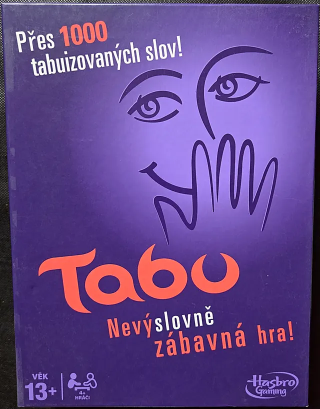 Obal deskové hry Tabu