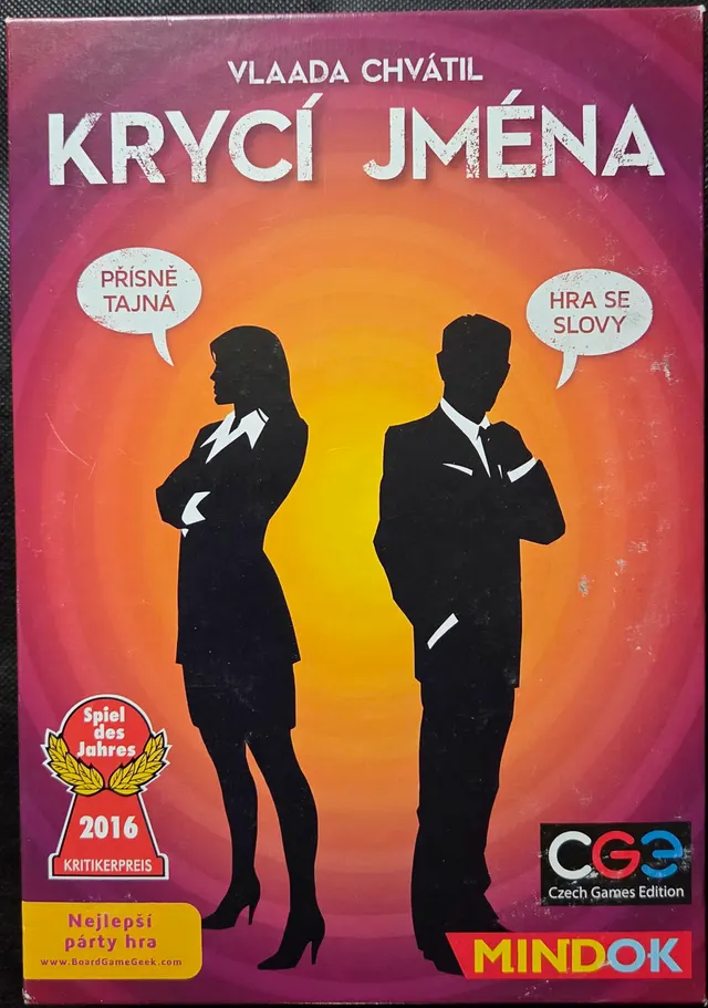 Obal deskové hry Krycí jména