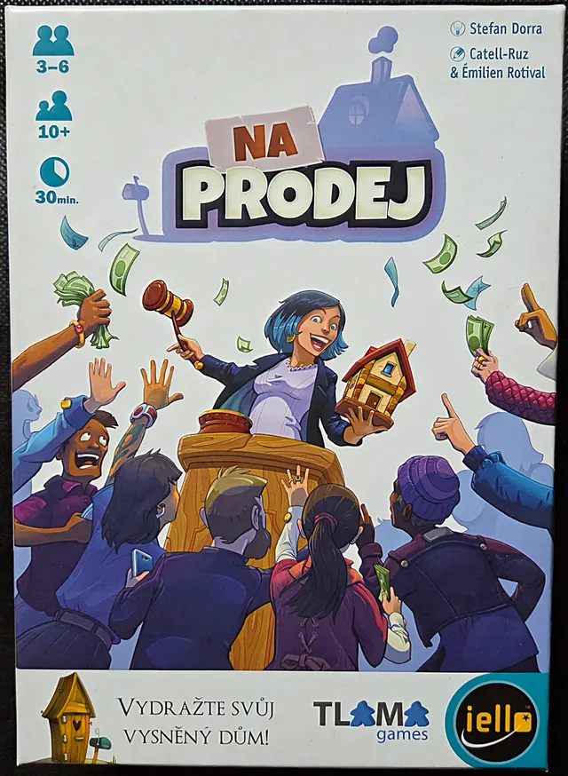 Obal deskové hry Na prodej
